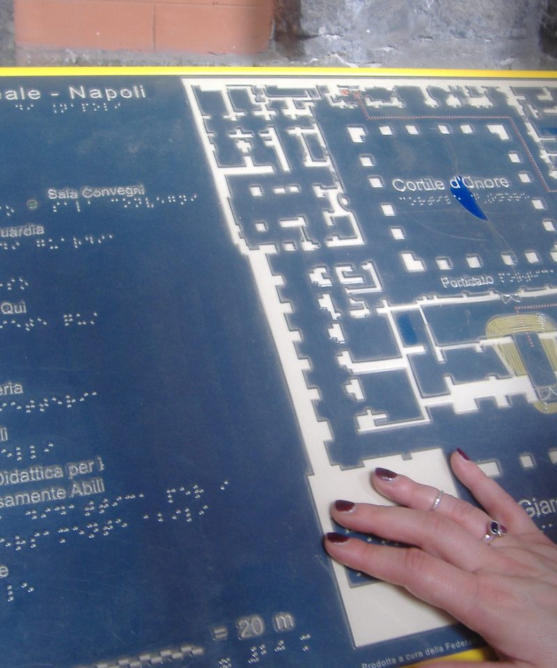 mappa tattile palazzo reale napoli
